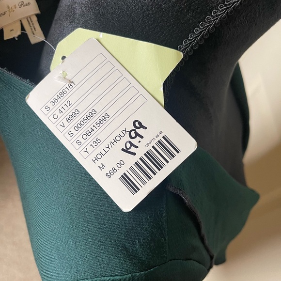 Anthropologie Meadow Rue Ruffle Front Short Sleeve Blouse Size Medium - Picture 6 of 7